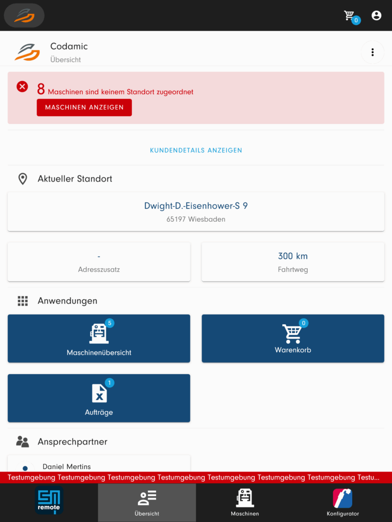 Benutzeroberfläche des CodamAI Data Management Systems zur Verwaltung von Hydraulikdaten